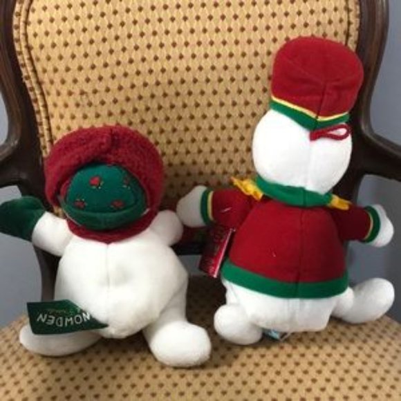 VTG & NEW📌Commonwealth 2 Snowden Raggedy Andy & Ann Plush Snowmen 1999 - Picture 9 of 12